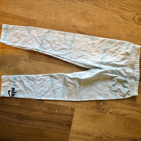 Nike Other - Nike Blue Leggings Paw Prints Girls Size‎ 6x